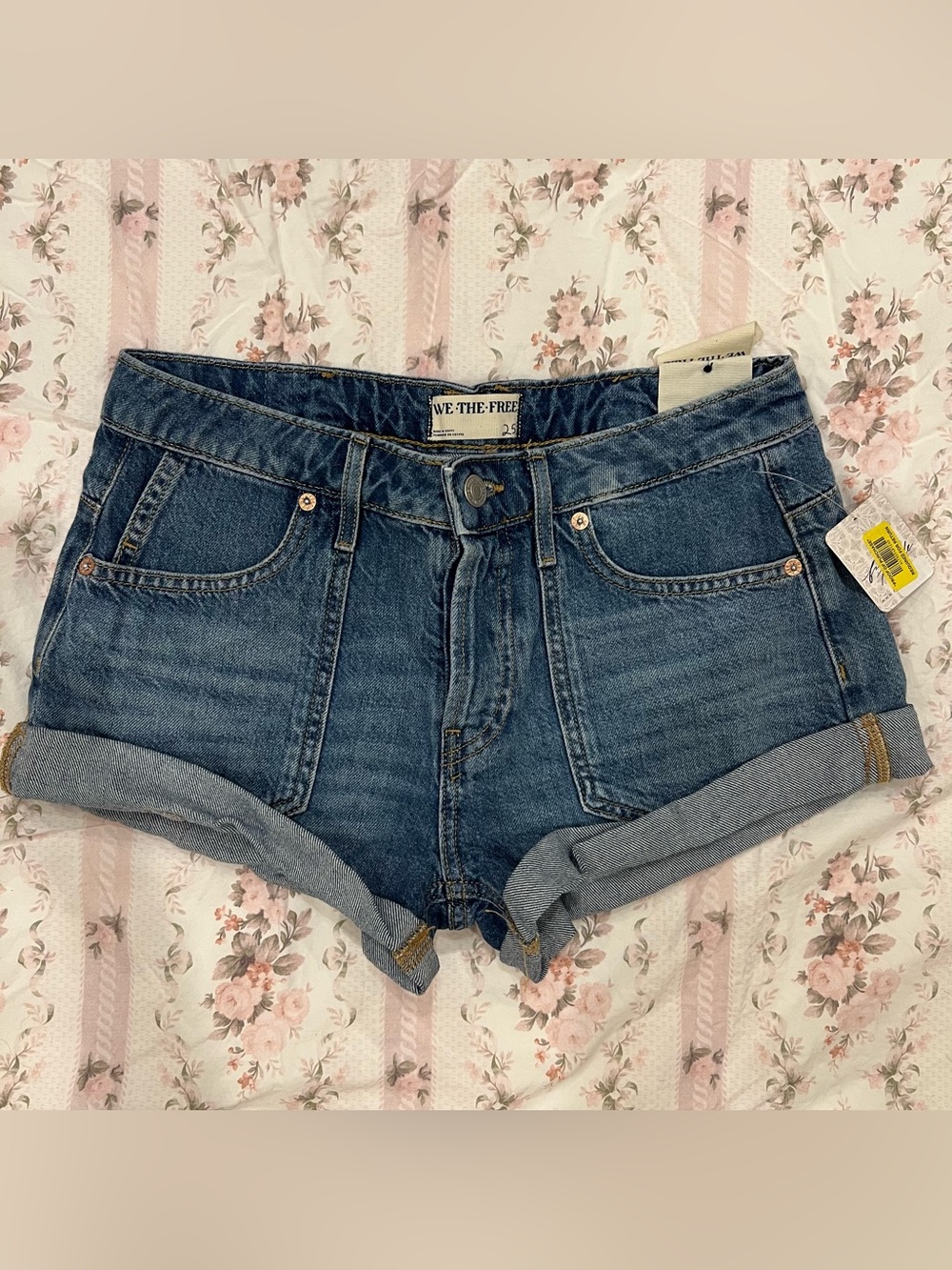 Free People/We The Free Beginner’s Luck Low Rise Slouch Denim Shorts